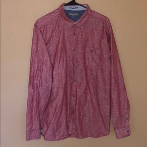 Ted Baker Linen-style Red Shirt Size 6